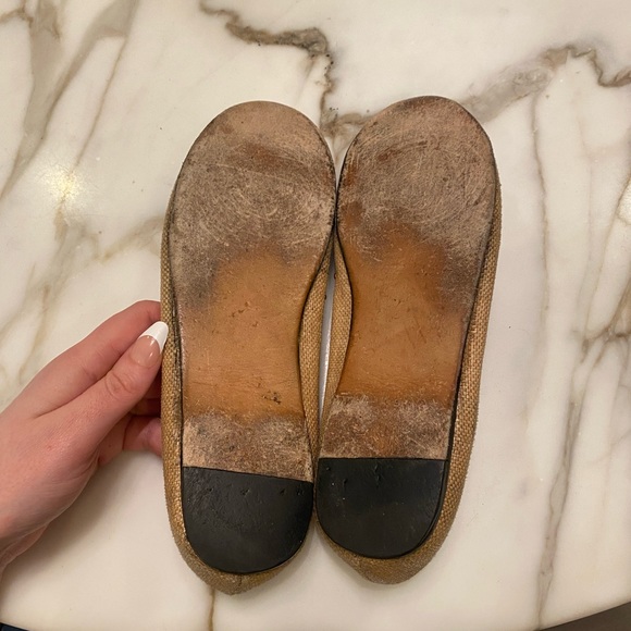 Alaia Studded Raffia and Suede Ballet Flats - Picture 13 of 13